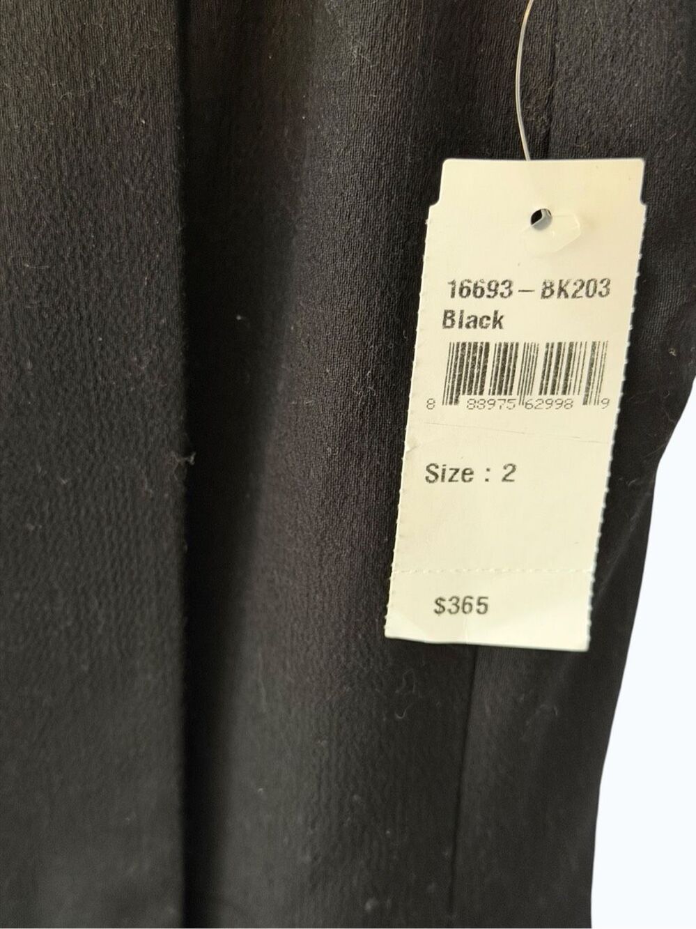 NWT AYR Black Wool Blend Asymmetric Zip Front Sheath Dress Size 2 MSRP $365 - Picture 4 of 9